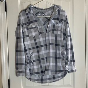 Women’s O’Neill Flannel Jacket Grey S NWOT